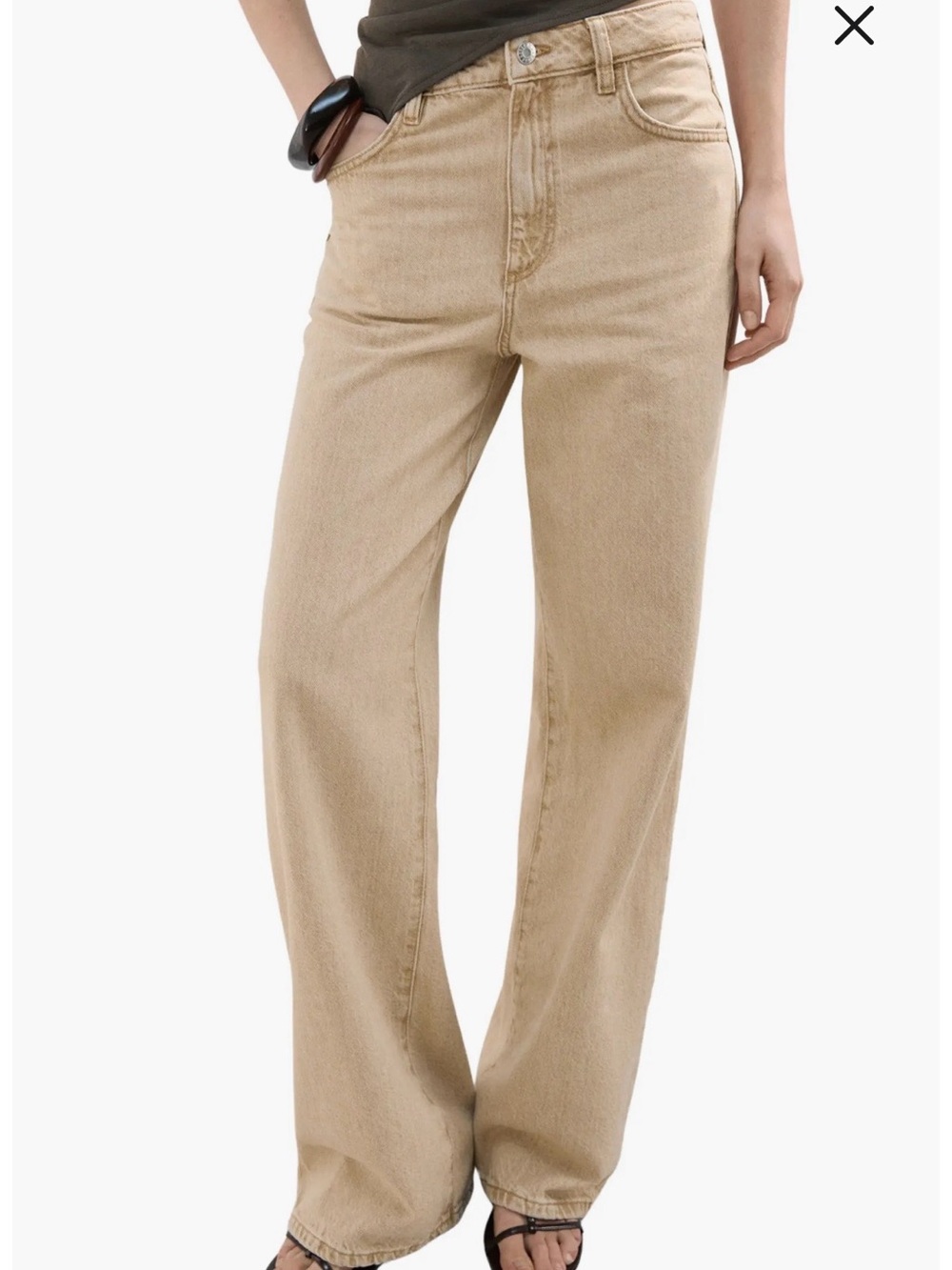 Danila High Waist Wide Leg Jeans - MANGO